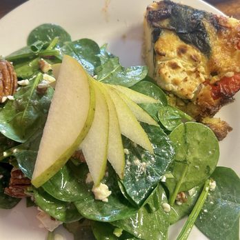 Water Street Bistro - Quiche- 5 stars! Spinach salad- looked great but dressing was way too sour - French Near Me - Petaluma, California Water Street Bistro - Quiche- 5 stars! Spinach salad- looked great but dressing was way too sour - French Near Me - Petaluma, California