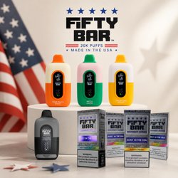 The midnight edition, and many more flavors from fifty bar have landed at Smokes Mart! Come try out my favorite, the Wazza Limon. :)