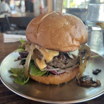 Perihelion Brewery - Blue Cheese-Truffle Burger - Burgers Near Me - Seattle, Washington