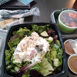 Fruit Fran on a bed of lettuce