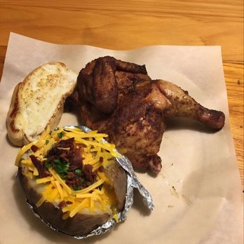 Hoot's BBQ - Fried chicken and loaded baked potato - Barbeque Near Me - McGehee, Arkansas