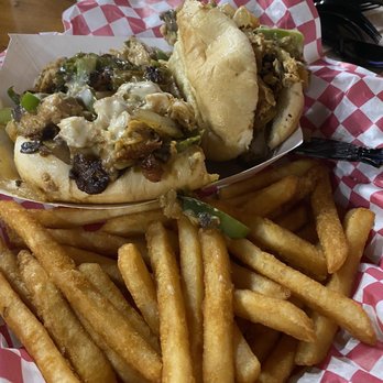 The Shack - Chicken cheesesteak. - Hot Dogs Near Me - San Antonio, Texas The Shack - Chicken cheesesteak. - Hot Dogs Near Me - San Antonio, Texas