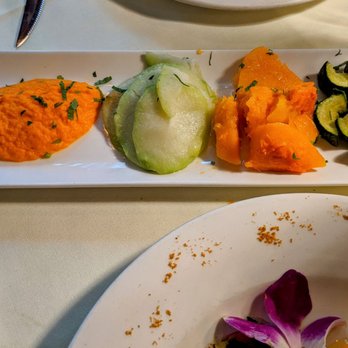La Sirene - Sides: sweet potato mashed, chayote, pumpkin and zucchini - French Near Me - New York, New York La Sirene - Sides: sweet potato mashed, chayote, pumpkin and zucchini - French Near Me - New York, New York