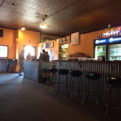 Sahara Pizza - Front door, and counter.