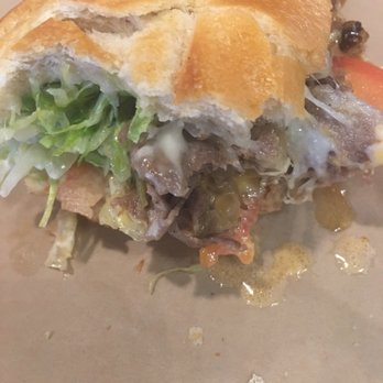 BRONX Sandwich - Inside shot, the Philly with lettuce and tomato added - Sandwiches Near Me - Anaheim, California BRONX Sandwich - Inside shot, the Philly with lettuce and tomato added - Sandwiches Near Me - Anaheim, California