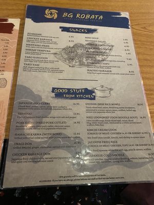 Menu photo 4 BG Robata Clearwater, FL