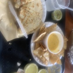 El Pollo Rico - Beef Quesadilla, Chip and Queso