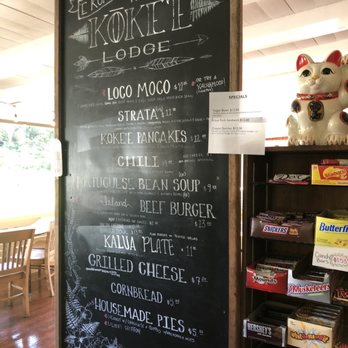 Kokee Lodge - Nice menu! - Cocktail Bars Near Me - Waimea, Hawaii