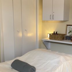 A Plus Acupuncture & Massage Therapy - Massage bed at A Plus Acupuncture & Massage Therapy located at 1300 Union Tpke #103A, in 
North New Hyde Park, NY.