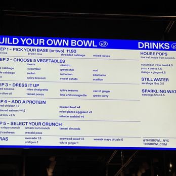 This Bowl - Menu - Fast Food Near Me - New York, New York