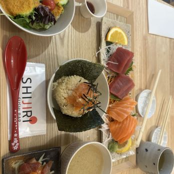 Shijiri Sushi Bar - tuna and salmon set - Japanese Near Me - Morrisville, North Carolina Shijiri Sushi Bar - tuna and salmon set - Japanese Near Me - Morrisville, North Carolina