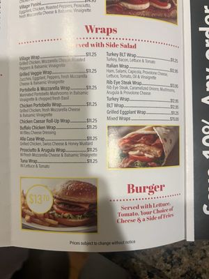 Menu photo 2 Village Pizza & Pasta Allendale, NJ Menu photo 2 Village Pizza & Pasta Allendale, NJ