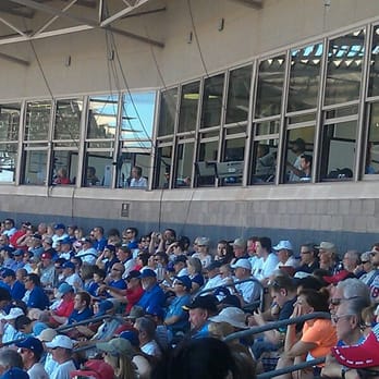 Hohokam Stadium - Tv booth at hohokam - Stadiums & Arenas Near Me - Mesa, Arizona