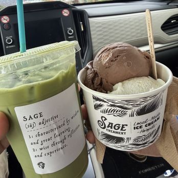 Sage Creamery - Mai'a Matcha, Rocky Road (Mac Nuts), & Mango Sticky Rice - Ice Cream & Frozen Yogurt Near Me - Ewa Beach, Hawaii Sage Creamery - Mai'a Matcha, Rocky Road (Mac Nuts), & Mango Sticky Rice - Ice Cream & Frozen Yogurt Near Me - Ewa Beach, Hawaii