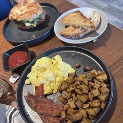 Common Good Cafe & Social House - $60 breakfast--- do not recommend. The best thing is missing from the photo! It was a date smoothie