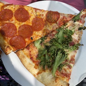 Mezza Luna Pizzeria - Pepperoni slice and special of the day - Pizza Near Me - Eugene, Oregon Mezza Luna Pizzeria - Pepperoni slice and special of the day - Pizza Near Me - Eugene, Oregon