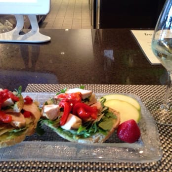 Beaudevin - Open faced chicken sandwich with arugula and avocado crema - Tapas/Small Plates Near Me - Charlotte, North Carolina Beaudevin - Open faced chicken sandwich with arugula and avocado crema - Tapas/Small Plates Near Me - Charlotte, North Carolina