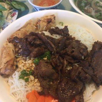 Pho Nam - #53 Vermicelli Beef & Fried Roll Combo -- $9.95 - Vietnamese Near Me - Sunnyvale, California Pho Nam - #53 Vermicelli Beef & Fried Roll Combo -- $9.95 - Vietnamese Near Me - Sunnyvale, California