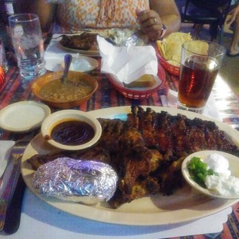 Daisy Mae's Steakhouse - Ya I got the meat lovers plate 8oz steak, 1/2 rack of ribs, 5 grilled chicken wings, baked potato, beans, bread and a nice cold brew - Steakhouses Near Me - Tucson, Arizona Daisy Mae's Steakhouse - Ya I got the meat lovers plate 8oz steak, 1/2 rack of ribs, 5 grilled chicken wings, baked potato, beans, bread and a nice cold brew - Steakhouses Near Me - Tucson, Arizona