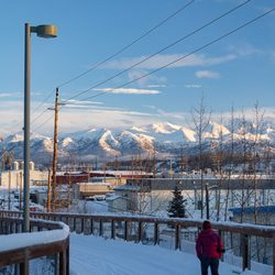 Ship Creek Trail - the cool overpass