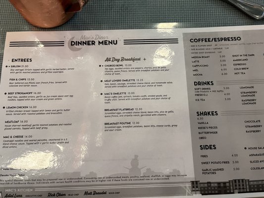 Menu photo 5 Mac’s Diner North Saint Paul, MN