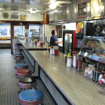 Athens Diner - Counter plus bar stool equals old school.  It has its own charm. - Diners Near Me - Colchester, Vermont