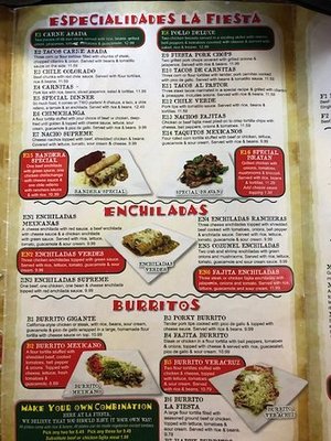 Menu photo 4 La Fiesta Mexican Restaurant Chickasha, OK Menu photo 4 La Fiesta Mexican Restaurant Chickasha, OK
