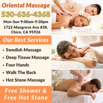 Oriental Massage - Walk-in & Appointment Welcome - Massage Near Me - Chico, California Oriental Massage - Walk-in & Appointment Welcome - Massage Near Me - Chico, California