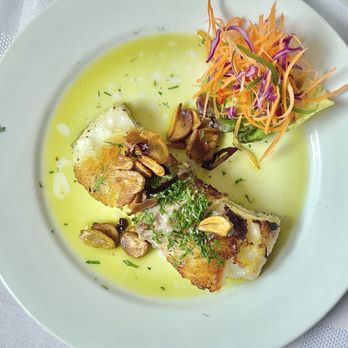 Miraolas - Sea Bass with Donostiarra - Seafood Near Me - Santiago, RM Miraolas - Sea Bass with Donostiarra - Seafood Near Me - Santiago, RM