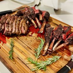 Livermore Butcher Shop - Sliced picanha and rack of venison