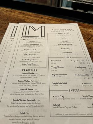 Menu photo 4 Landmark Smokehouse Cleveland, OH Menu photo 4 Landmark Smokehouse Cleveland, OH