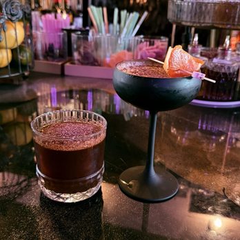 Champagne & Chocolate - Chocolate Old Fashioned and Orange Liquer cocktail - Chocolatiers & Shops Near Me - Reno, Nevada