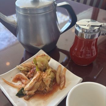 Tsing Tao - Complementary kimchi and hot tea - Chinese Near Me - Los Gatos, California Tsing Tao - Complementary kimchi and hot tea - Chinese Near Me - Los Gatos, California