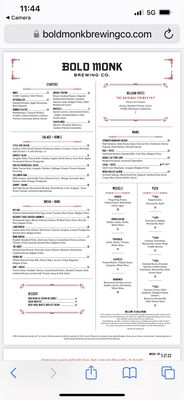 Menu photo 7 Bold Monk Brewing Atlanta, GA