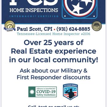 PCS Home Inspections - Home Inspectors Near Me - Clarksville, Tennessee PCS Home Inspections - Home Inspectors Near Me - Clarksville, Tennessee