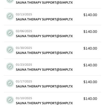 Sauna Therapy - My weekly cash pay payments - Counseling & Mental Health Near Me - Dallas, Texas