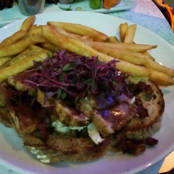 Ballast Point Brewing Long Beach - Open face albacore sandwich - Breweries Near Me - Long Beach, California Ballast Point Brewing Long Beach - Open face albacore sandwich - Breweries Near Me - Long Beach, California
