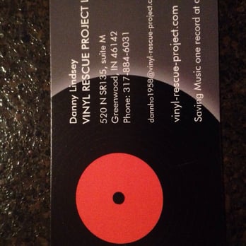 Vinyl Rescue Project - Info side of business card - Vinyl Records Near Me - Greenwood, Indiana Vinyl Rescue Project - Info side of business card - Vinyl Records Near Me - Greenwood, Indiana