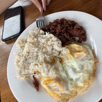 Sea Dive Restaurant - Breakfast Beef Tapas with Garlic Rice and fried egg - Filipino Near Me - Coron, PLW Sea Dive Restaurant - Breakfast Beef Tapas with Garlic Rice and fried egg - Filipino Near Me - Coron, PLW
