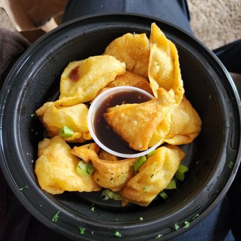 Island Cho - Shrimp wonton with jerk sauce - Caribbean Near Me - North Haven, Connecticut Island Cho - Shrimp wonton with jerk sauce - Caribbean Near Me - North Haven, Connecticut