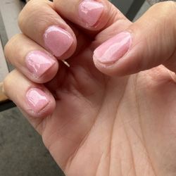 Montrose Nails - These are my nails just five minutes after Master Amy finished them. Have you ever seen such poor work?