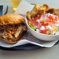 The Blind Pig - Pulled Pig Sandwich, Side Salad