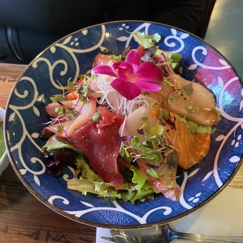 Umi Sushi & Sake - Sashimi salad. - Sushi Bars Near Me - Paso Robles, California Umi Sushi & Sake - Sashimi salad. - Sushi Bars Near Me - Paso Robles, California