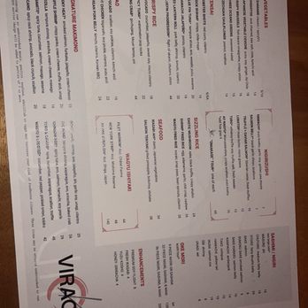 Virago - Menu 06/2026 - Asian Fusion Near Me - Nashville, Tennessee Virago - Menu 06/2026 - Asian Fusion Near Me - Nashville, Tennessee