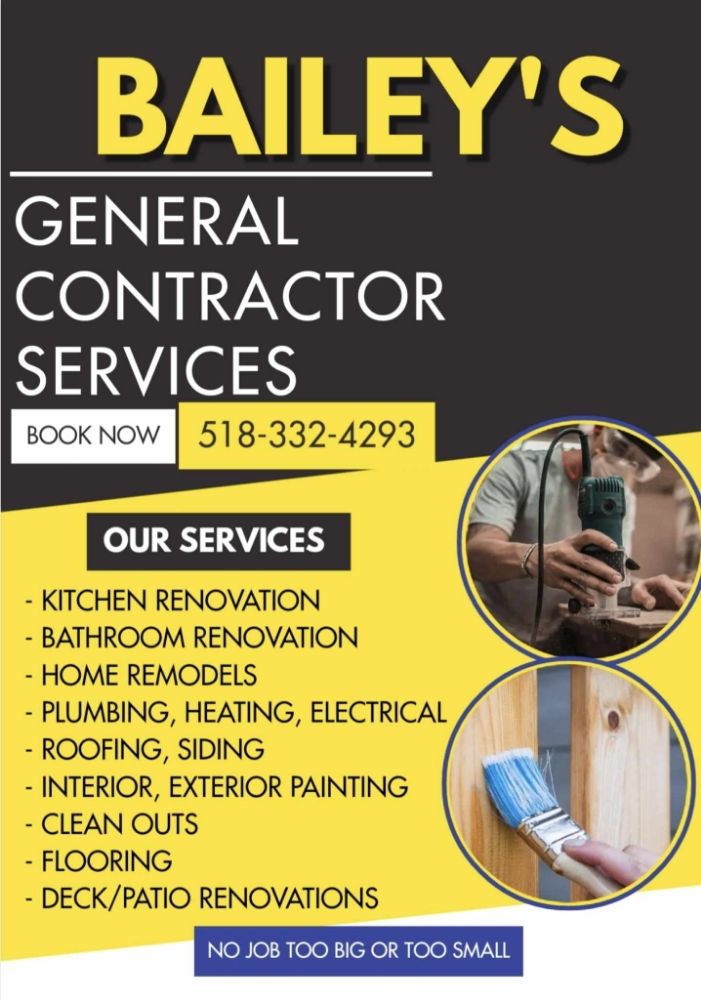 Slide of Bailey's General Contracting