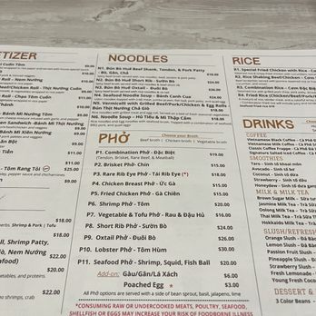 Pho & Beyond - Menu - Vietnamese Near Me - Las Vegas, Nevada