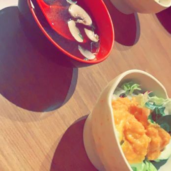 Fancy Sushi - Mushroom soup and salad appetizer - Japanese Near Me - Clermont, Florida Fancy Sushi - Mushroom soup and salad appetizer - Japanese Near Me - Clermont, Florida