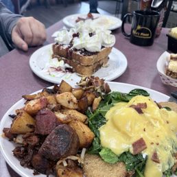 Key Lime French Toast and fried green tomato eggs Benedict Key Lime French Toast and fried green tomato eggs Benedict