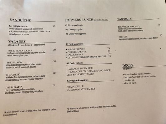 Menu photo 3 Le Great Outdoor Santa Monica, CA Menu photo 3 Le Great Outdoor Santa Monica, CA