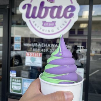 UBAE - Ube and Pandan soft serve - Desserts Near Me - Honolulu, Hawaii